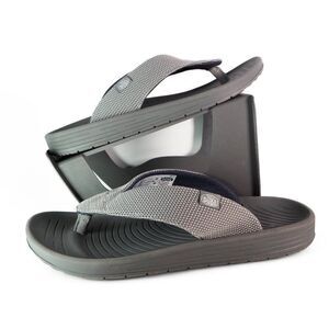 Hey Dude Milo Slip-on Thong Sandals Grey 40125-030 Men's 9 Women's 11
